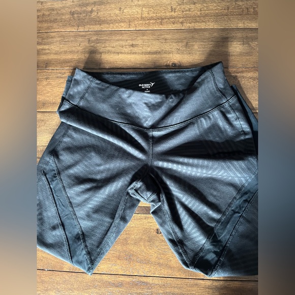 Old Navy Black tights with sheer panels - Picture 2 of 5